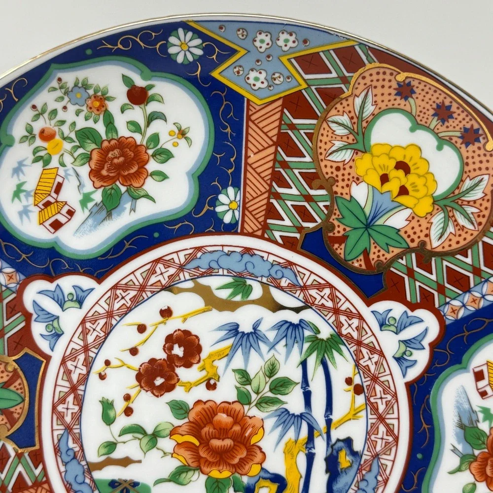 Vintage Japanese Imari Porcelain Display Plate 10